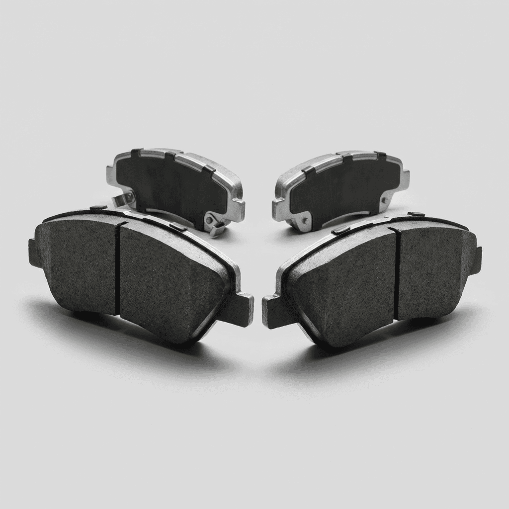 Front Ceramic Brake Pad Set - OE Shimmed Daily Driver