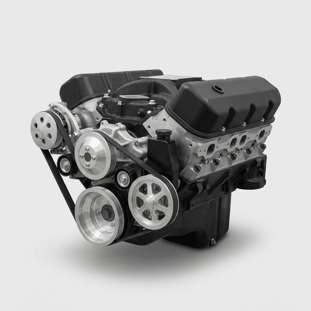 Performance Crate Engine - Black Valve Cover Setup