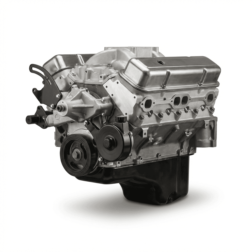 6.2L Long Block Engine - Natural Aluminum Finish