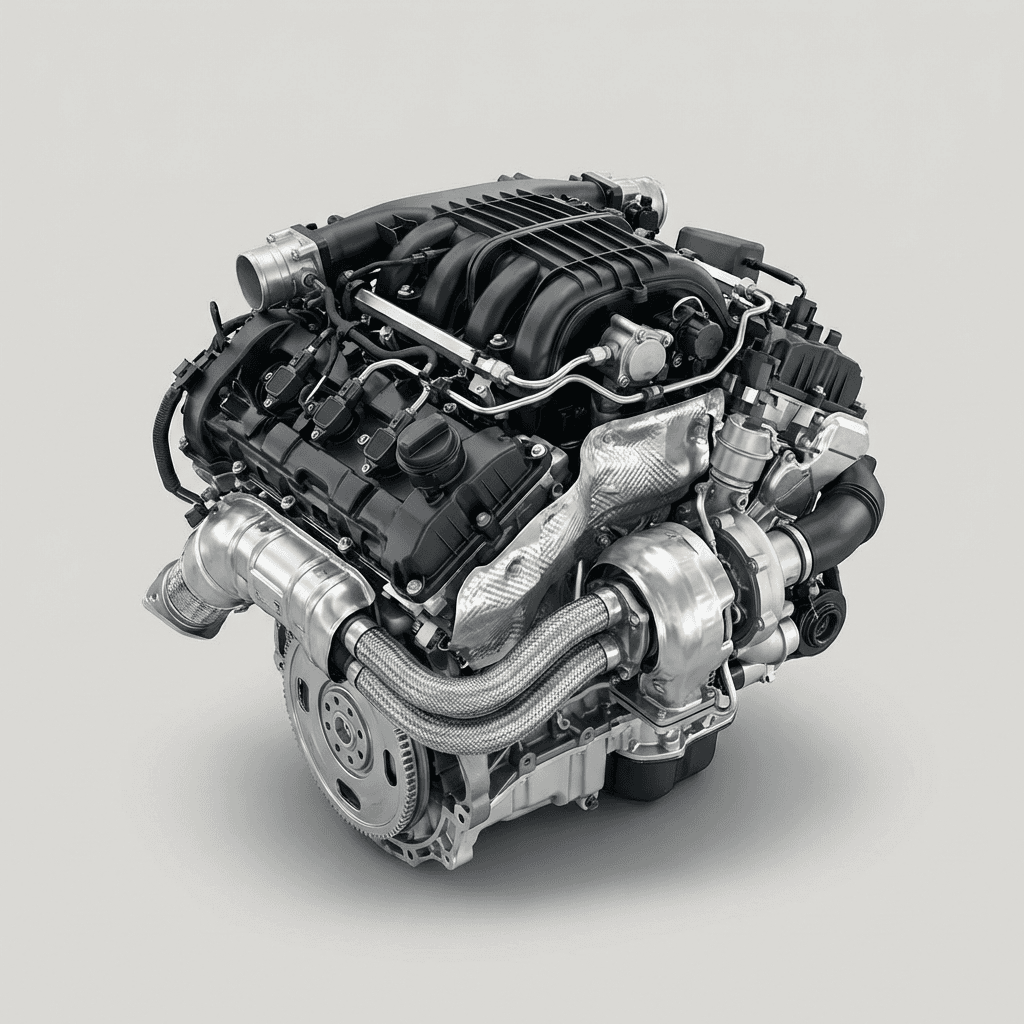 Twin-Turbo V6 Engine - Complete Assembly