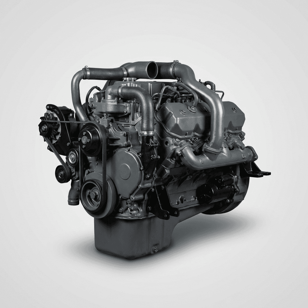 Industrial Gas V8 Engine - Heavy-Duty Assembly