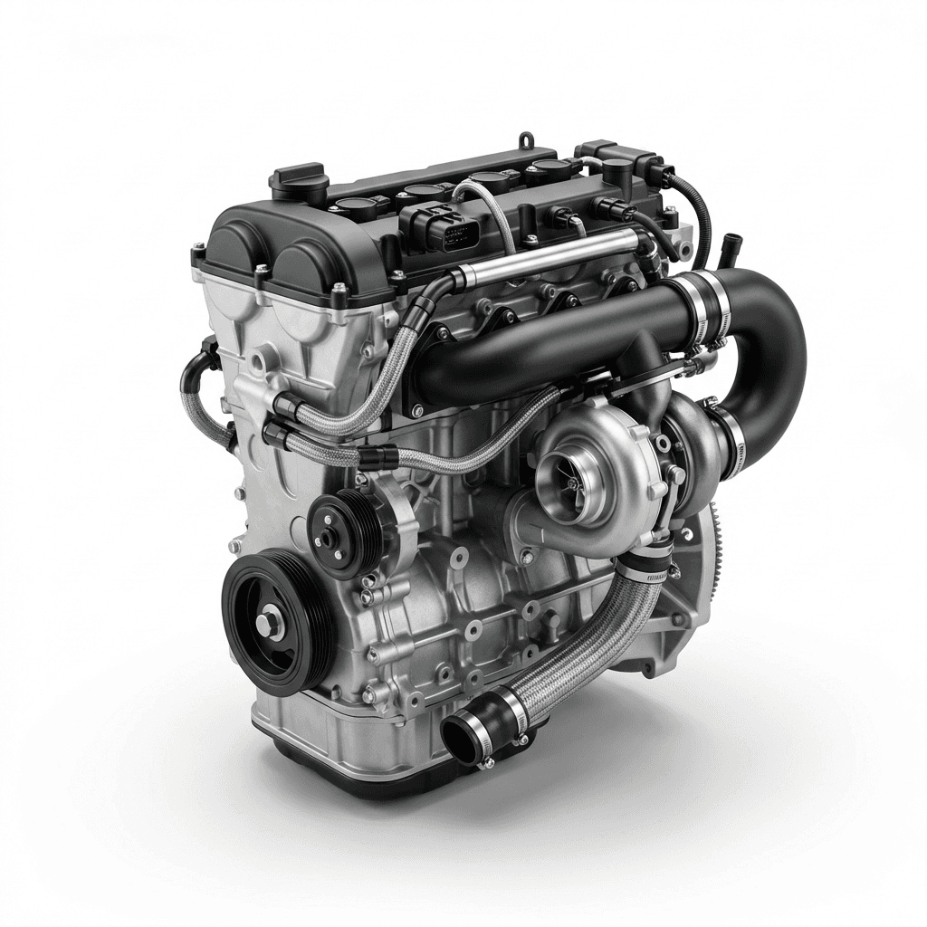Turbo Inline-4 Engine - Complete Assembly