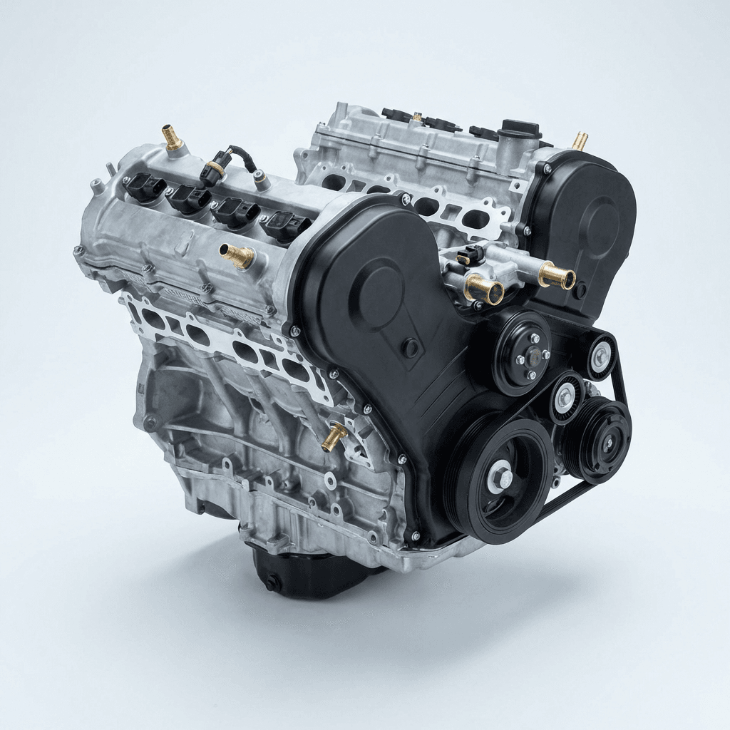 V6 Long Block Engine - FWD Configuration