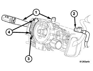 Factory diagram — Hazard Warning Switch