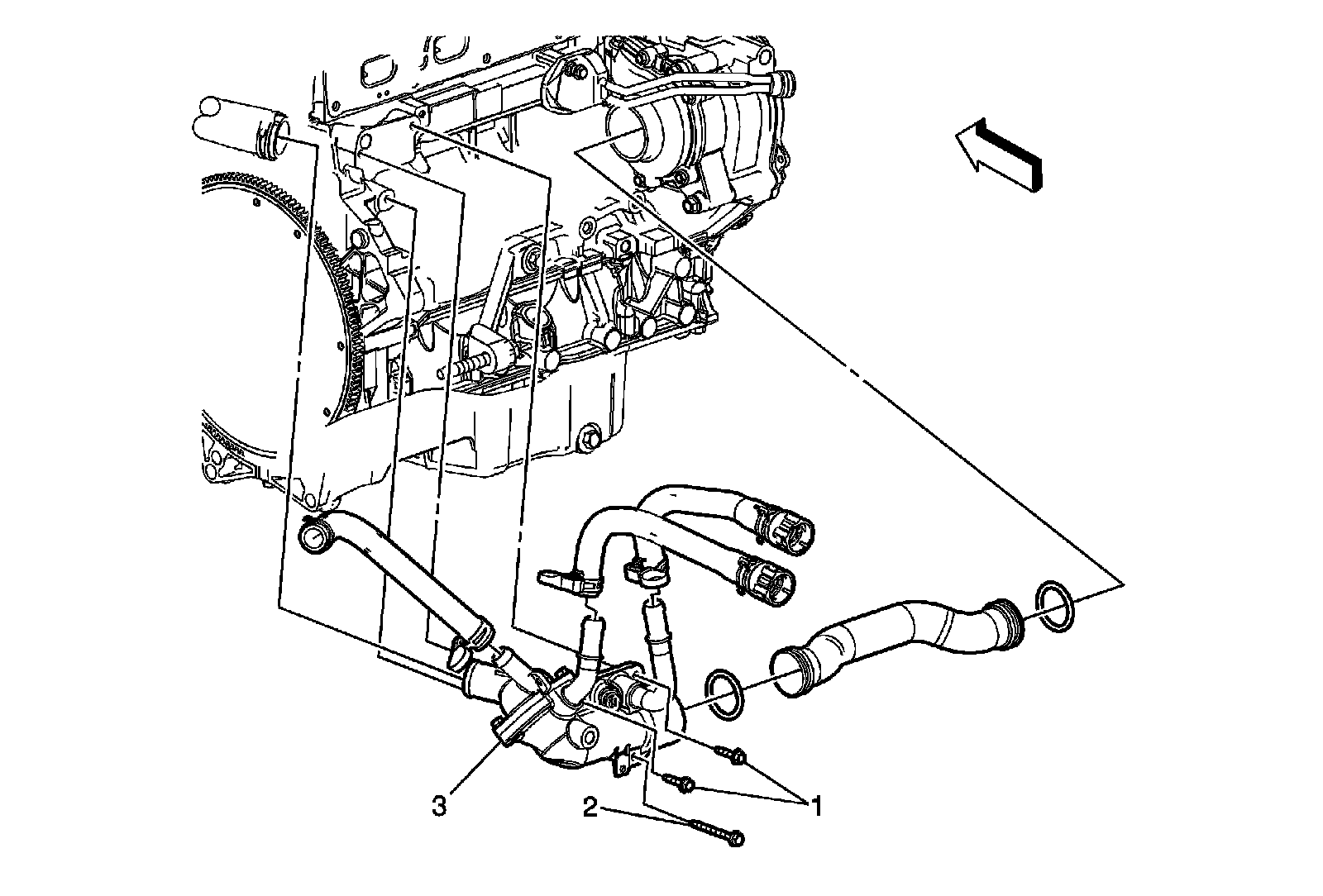 Factory diagram — Thermostat Housing