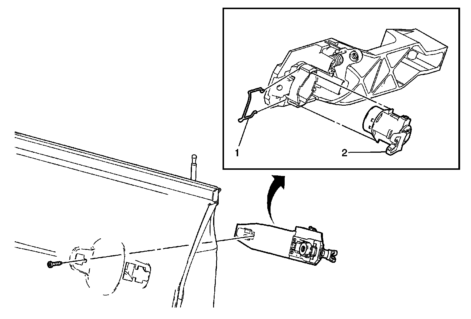 Factory diagram — Door Lock Cylinder