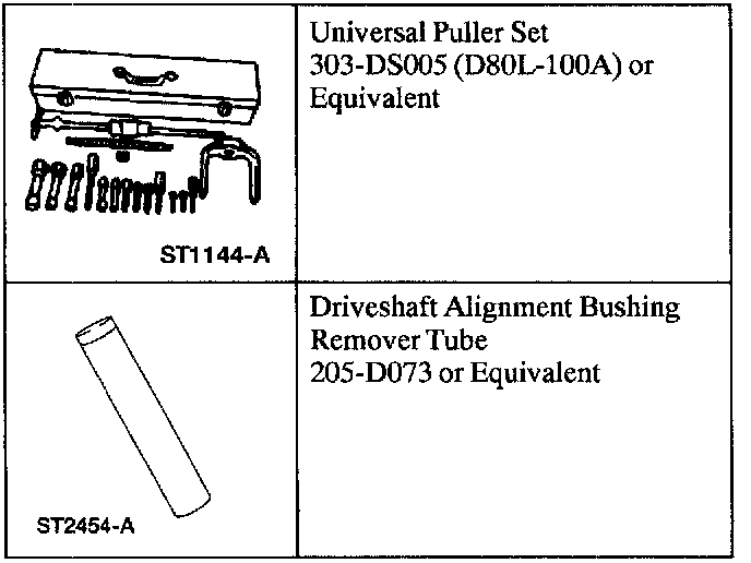 Factory diagram — Drive/Propeller Shaft