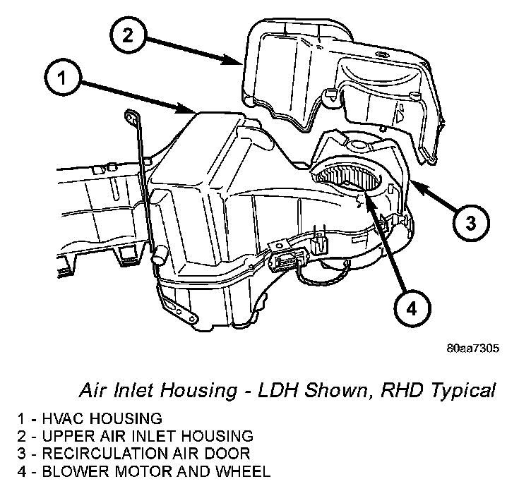 Factory diagram — Blower Motor
