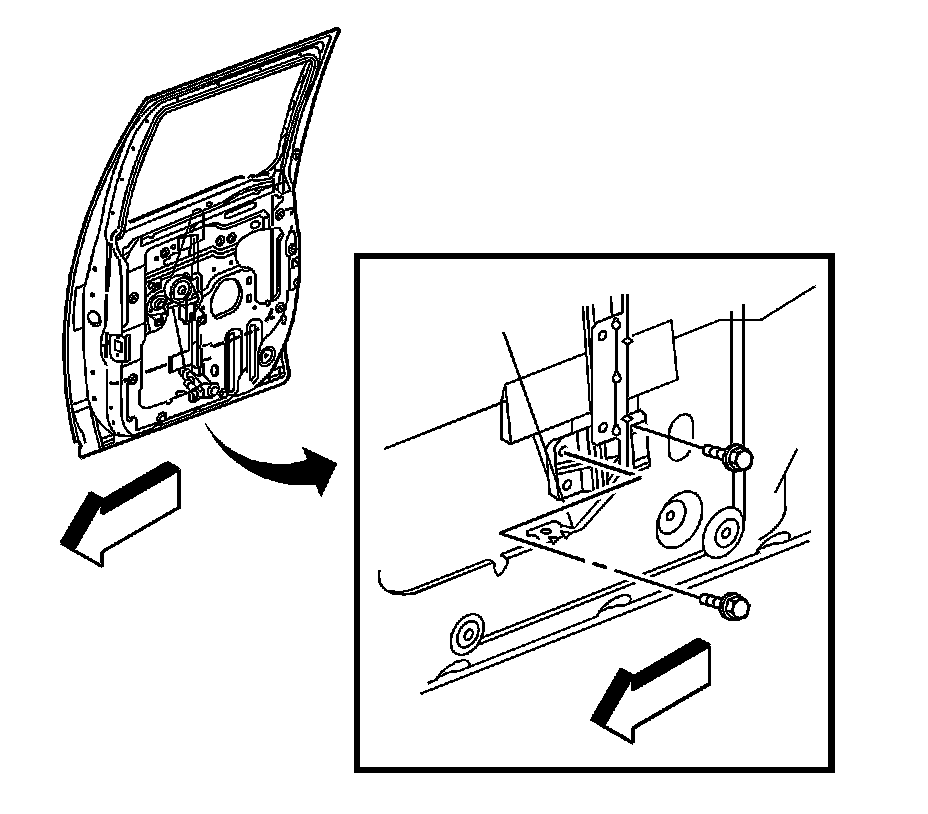 Factory diagram — Rear Door Window Regulator