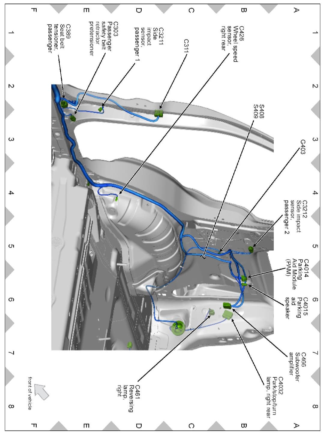 Factory diagram — Parking Assist Control Module