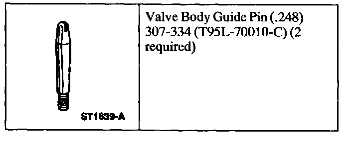 Factory diagram — Valve Body
