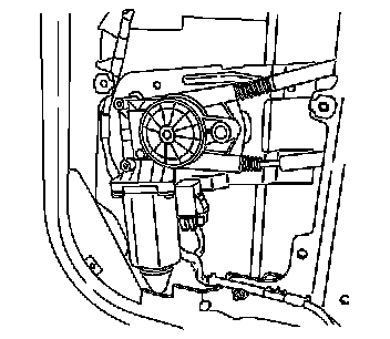 Factory diagram — Rear Door Window Motor