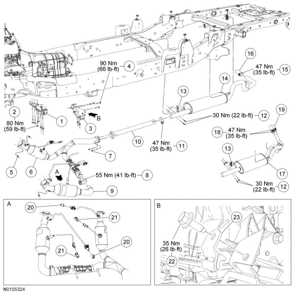 Factory diagram — Exhaust Pipe