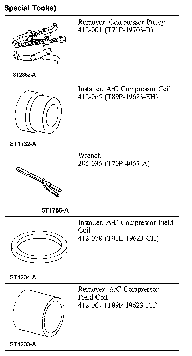 Factory diagram — Compressor Clutch
