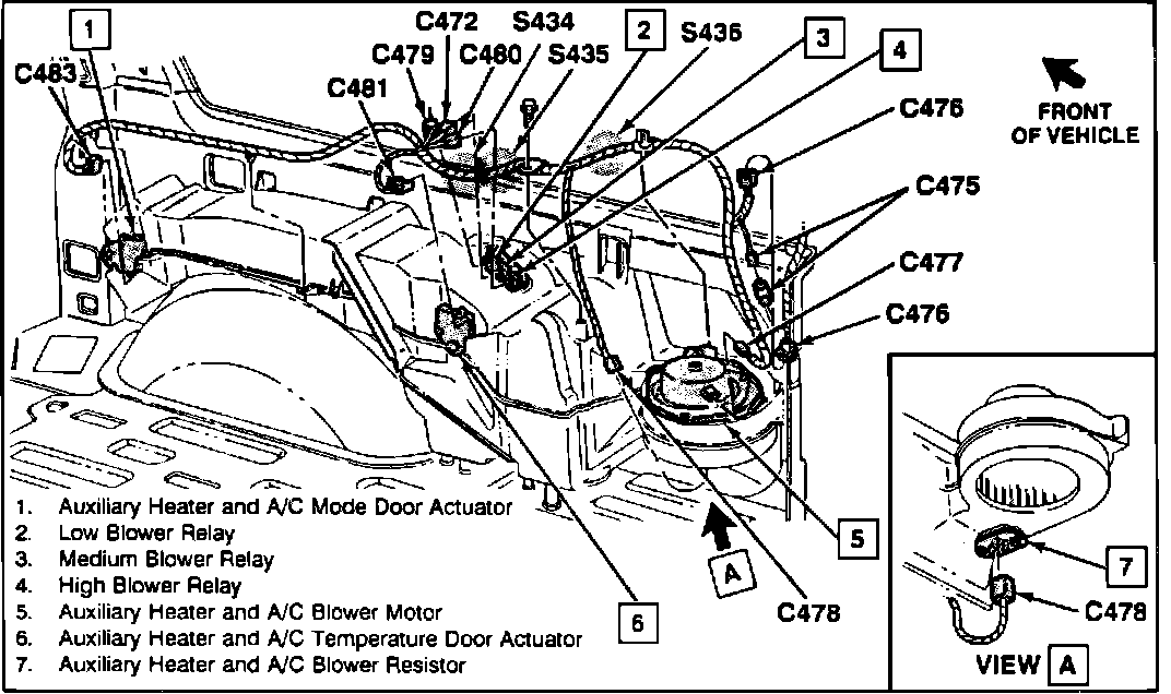 Factory diagram — Blower Motor