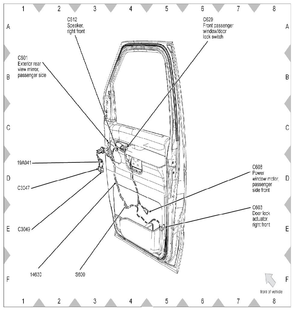 Factory diagram — Power Window Switch