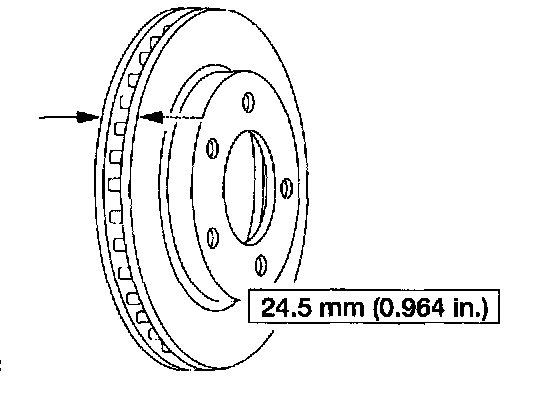 Factory diagram — Brake Rotor/Disc