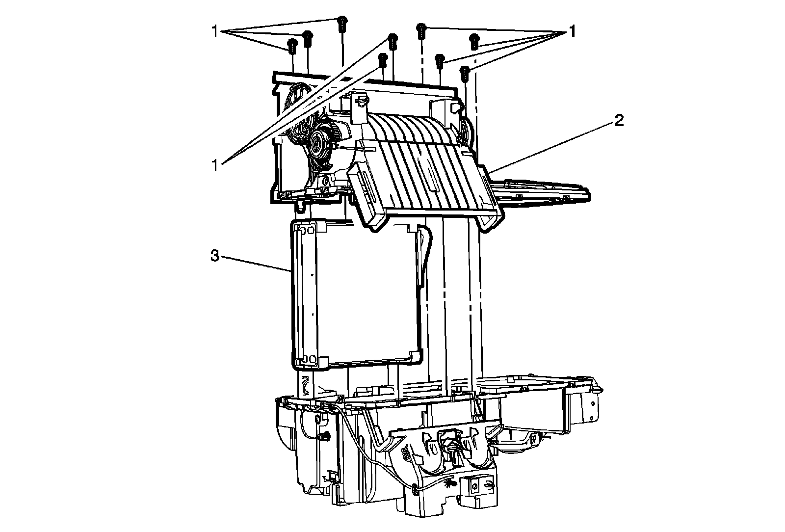 Factory diagram — Evaporator Core