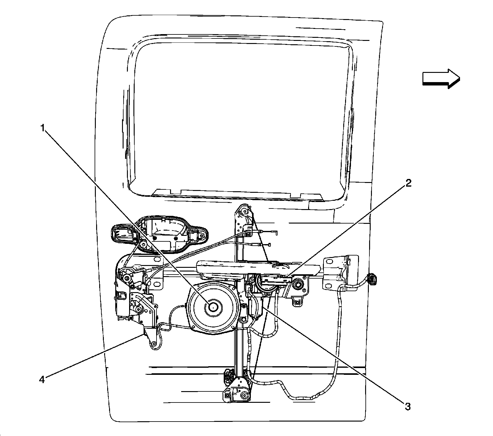 Factory diagram — Power Window Switch