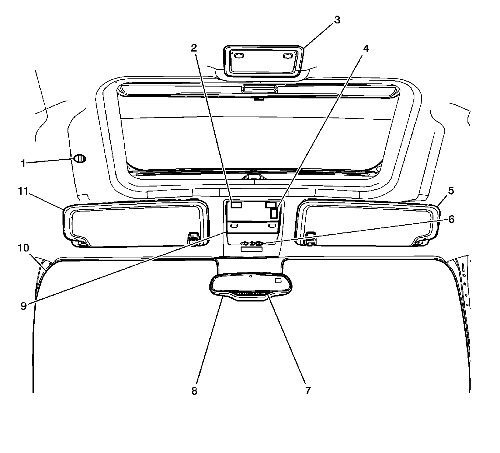 Factory diagram — Cabin Temperature Sensor / Switch