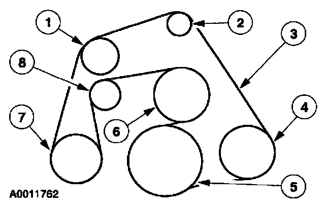 Factory diagram — Drive Belt