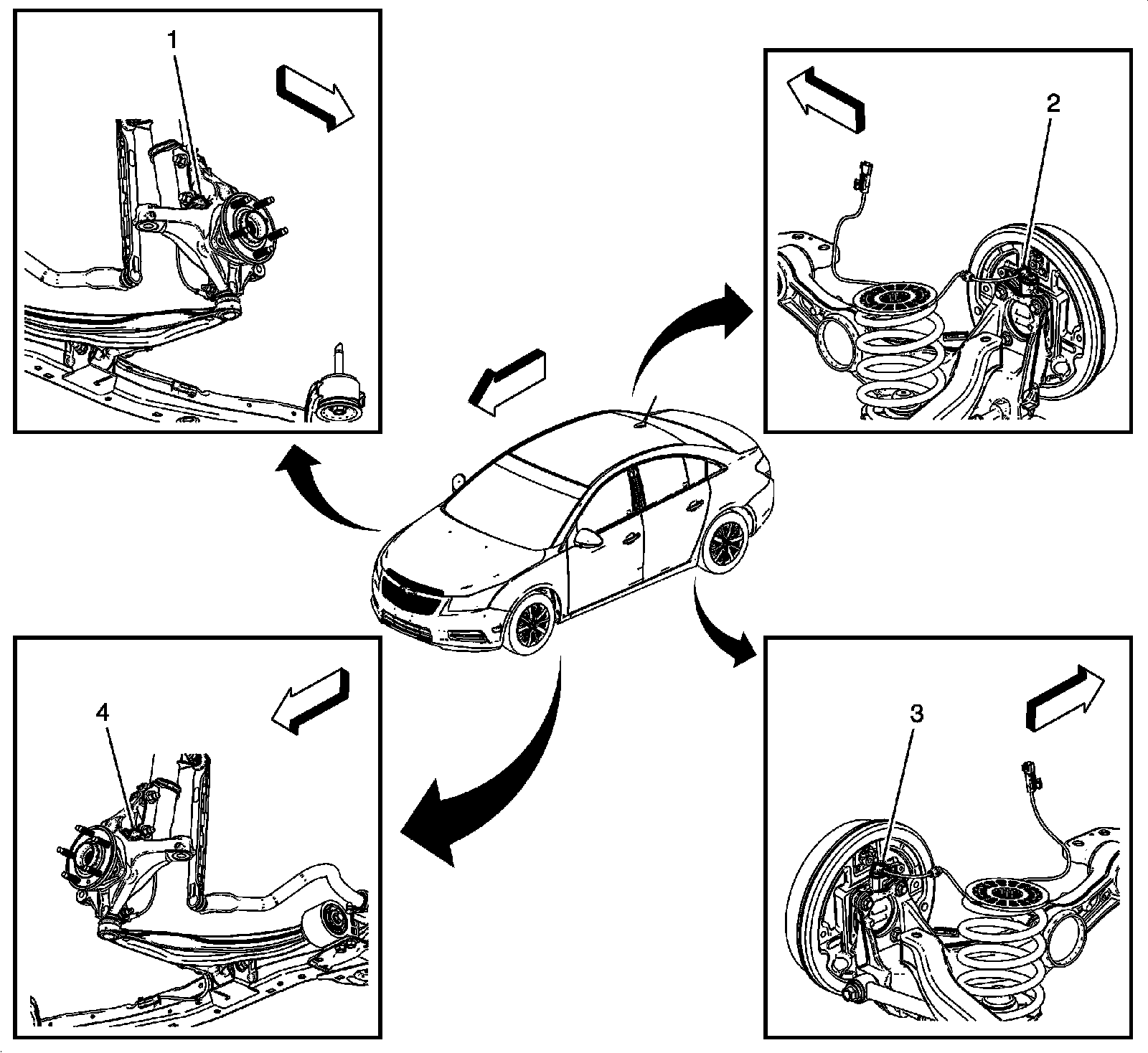 Factory diagram — Wheel Speed Sensor