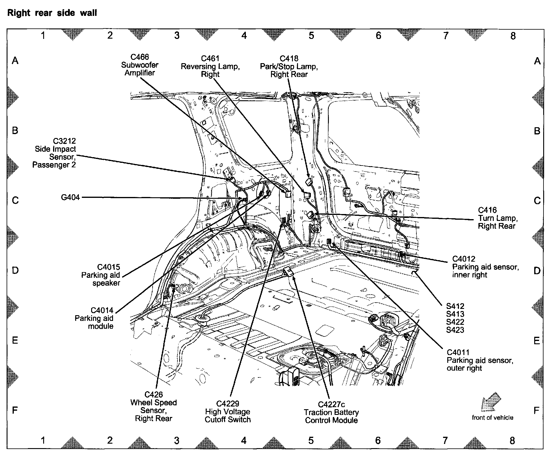 Factory diagram — Parking Assist Control Module