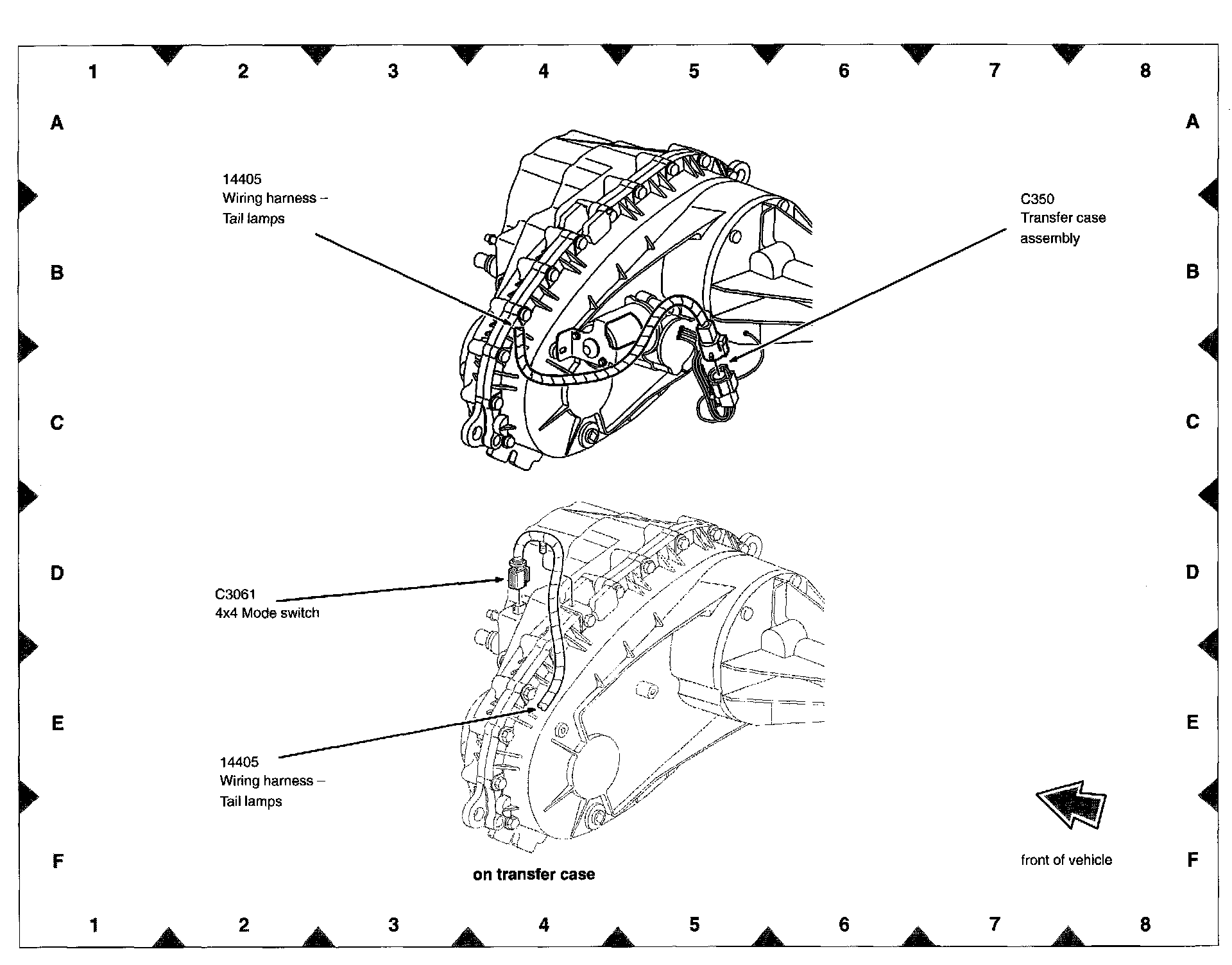 Factory diagram — Four Wheel Drive Selector Switch