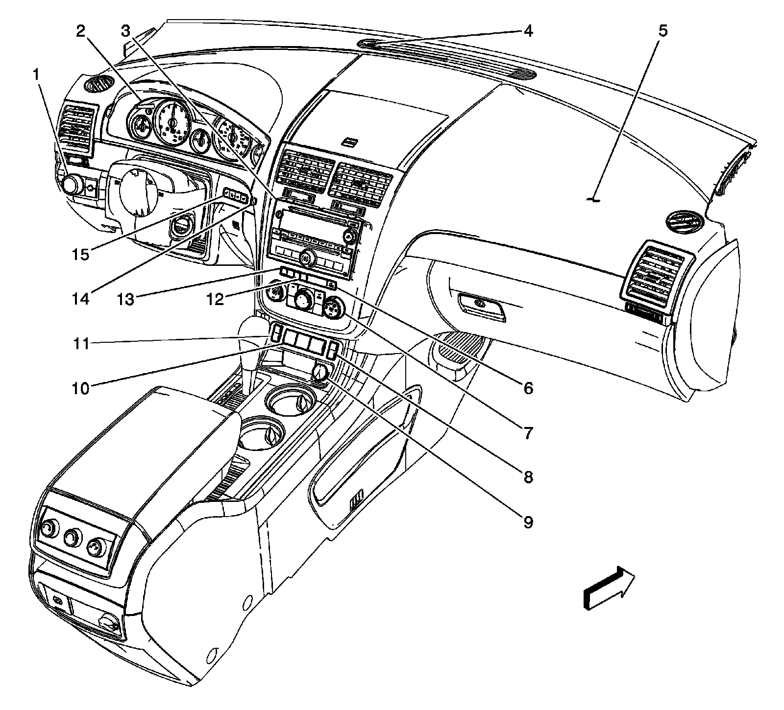 Factory diagram — Headlamp Switch