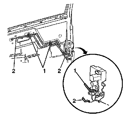 Factory diagram — Front Door Latch