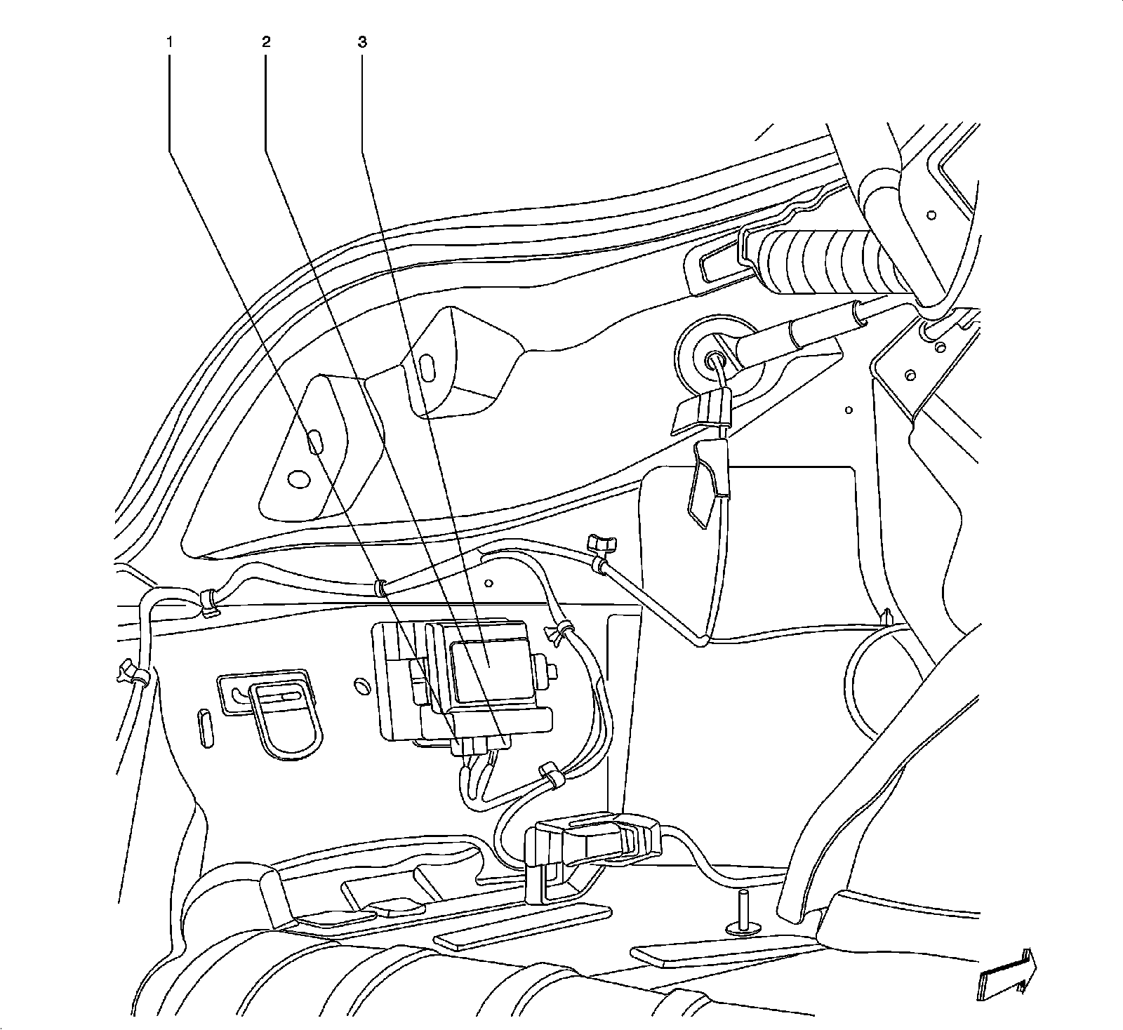 Factory diagram — Parking Assist Control Module