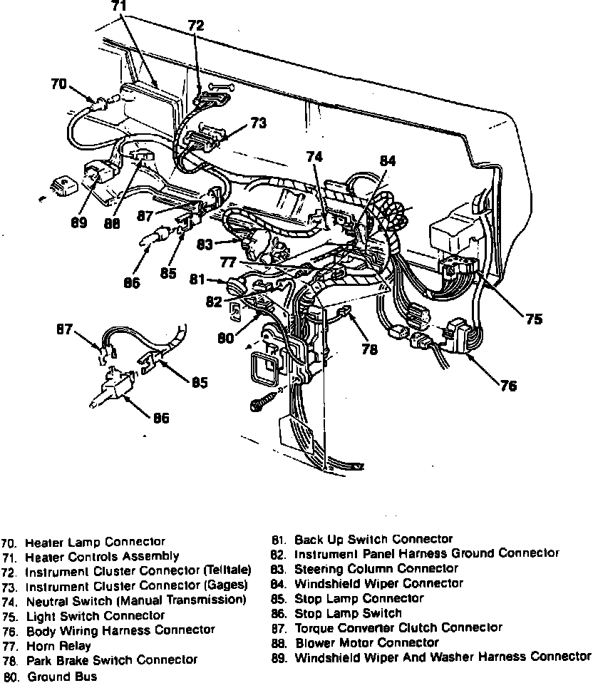 Factory diagram — Brake Light Switch
