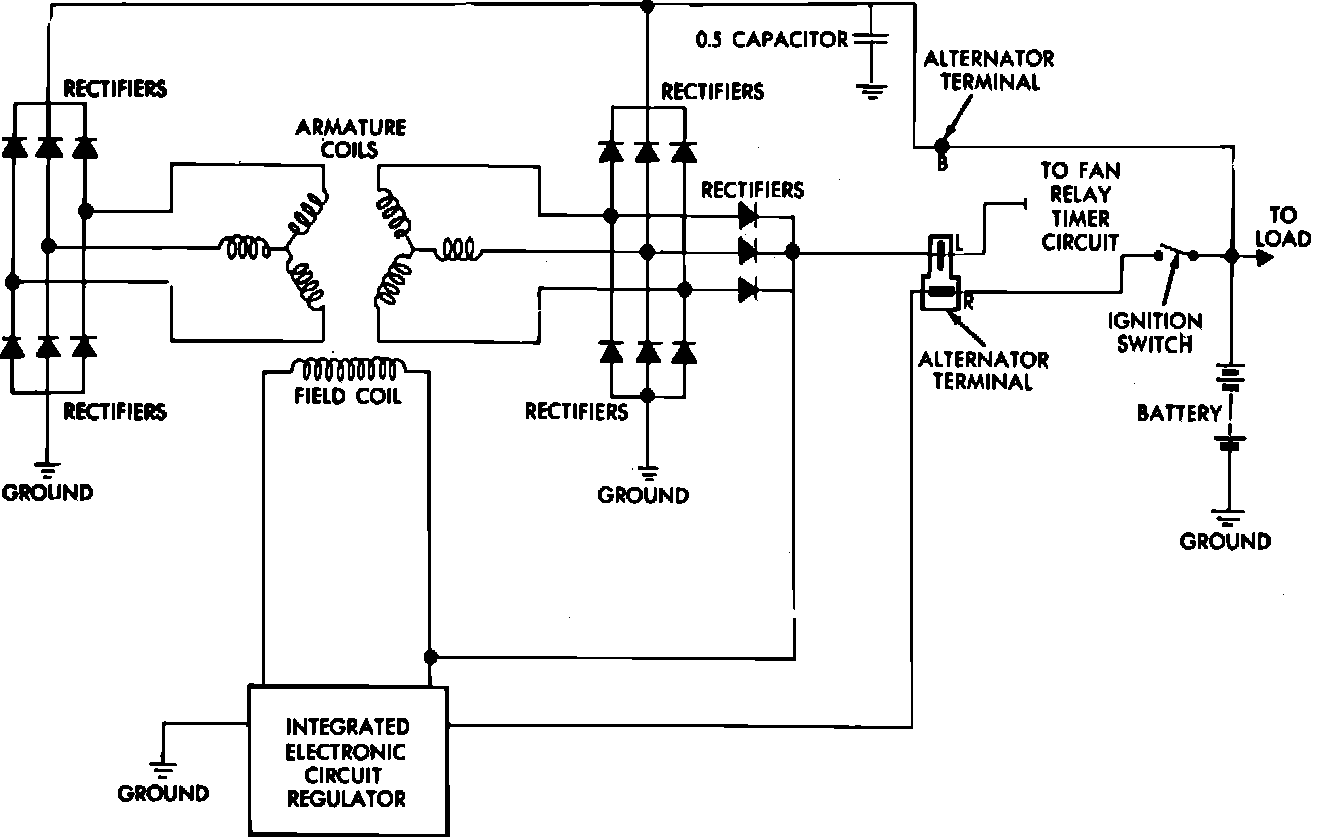Factory diagram — Alternator