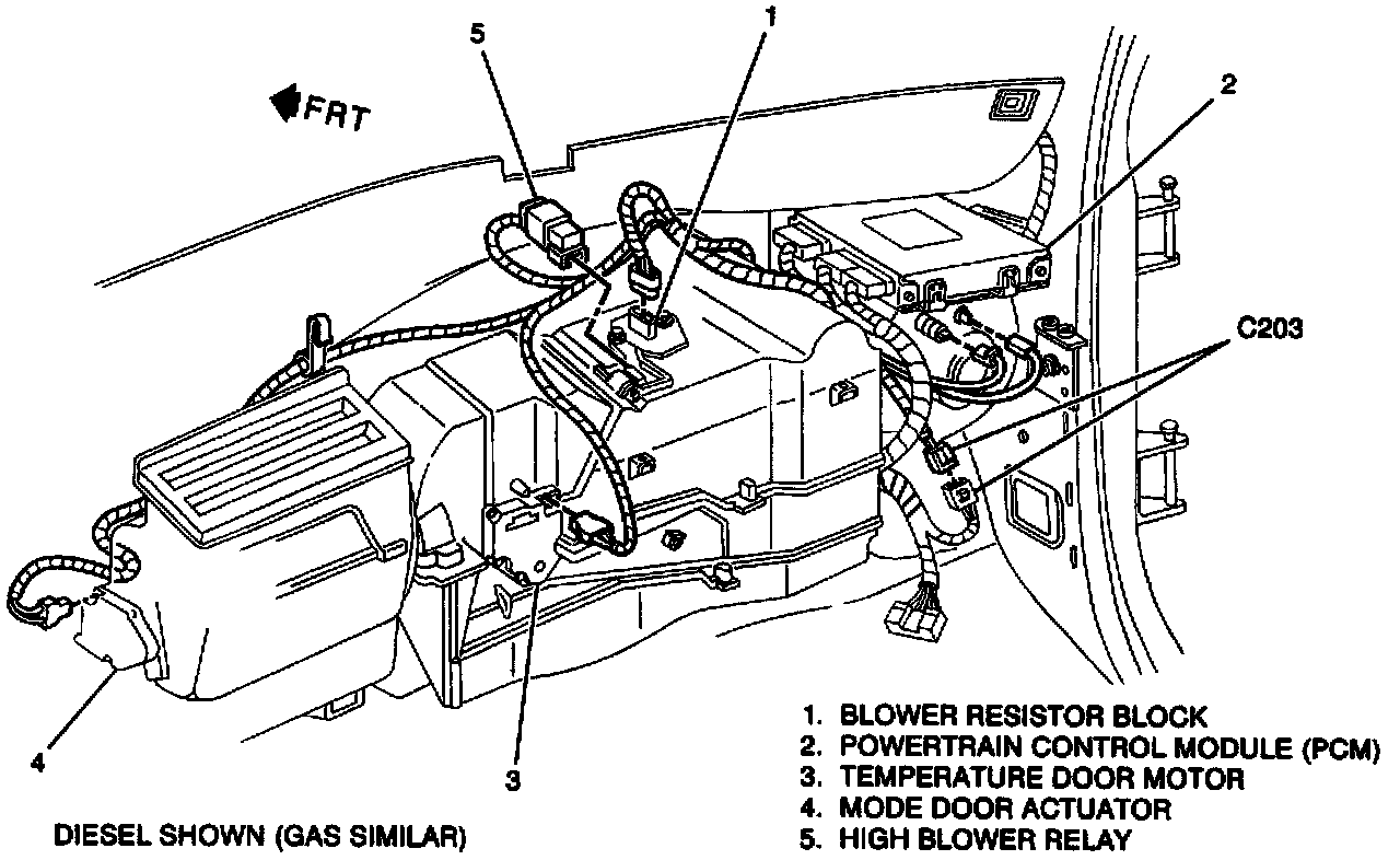 Factory diagram — Engine Control Module