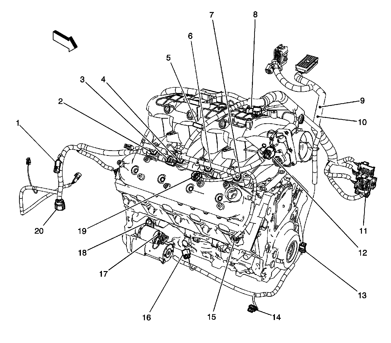 Factory diagram — Air Flow Meter/Sensor