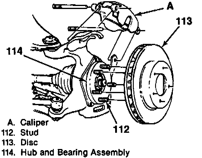 Factory diagram — Brake Rotor/Disc