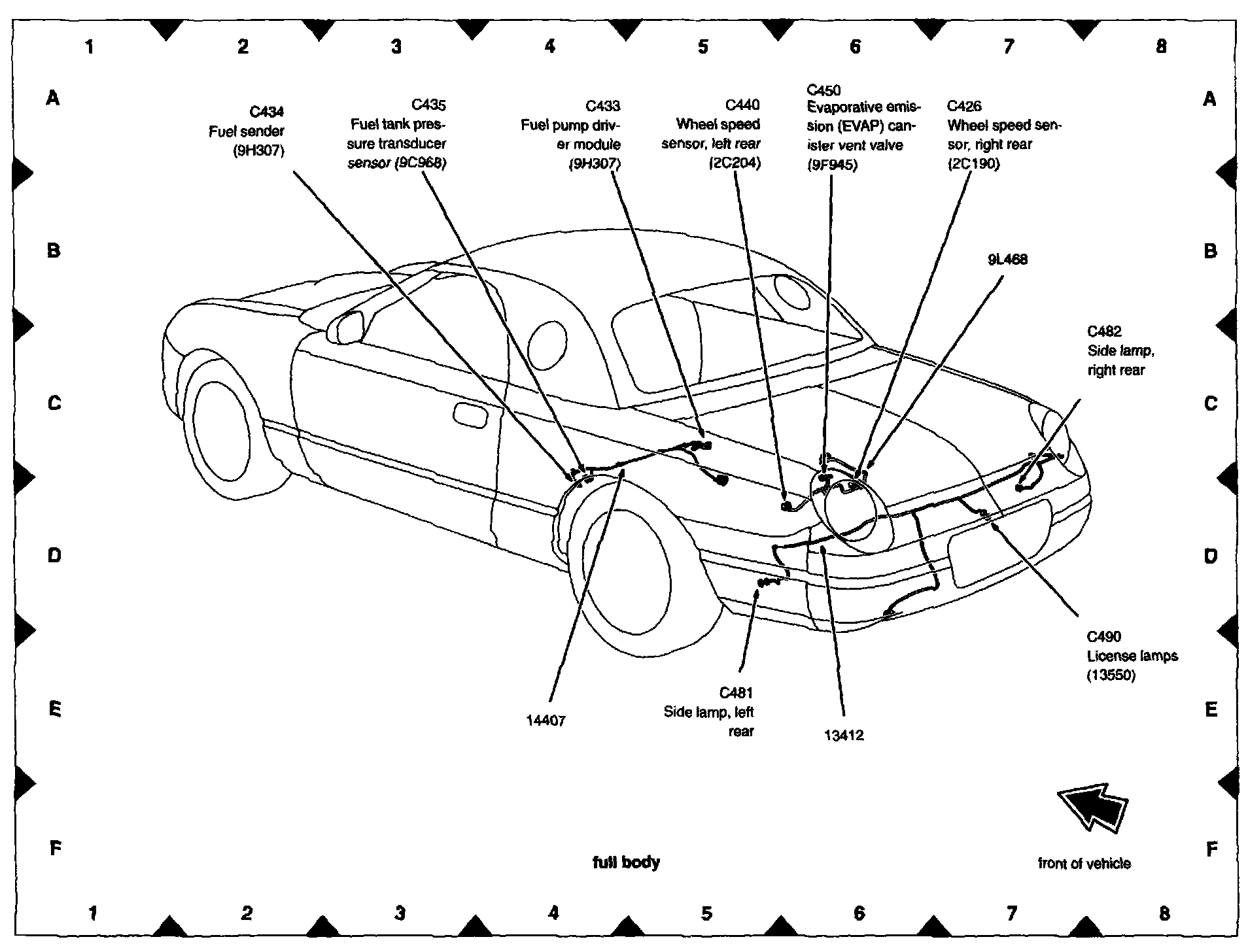 Factory diagram — Fuel Pump Control Unit