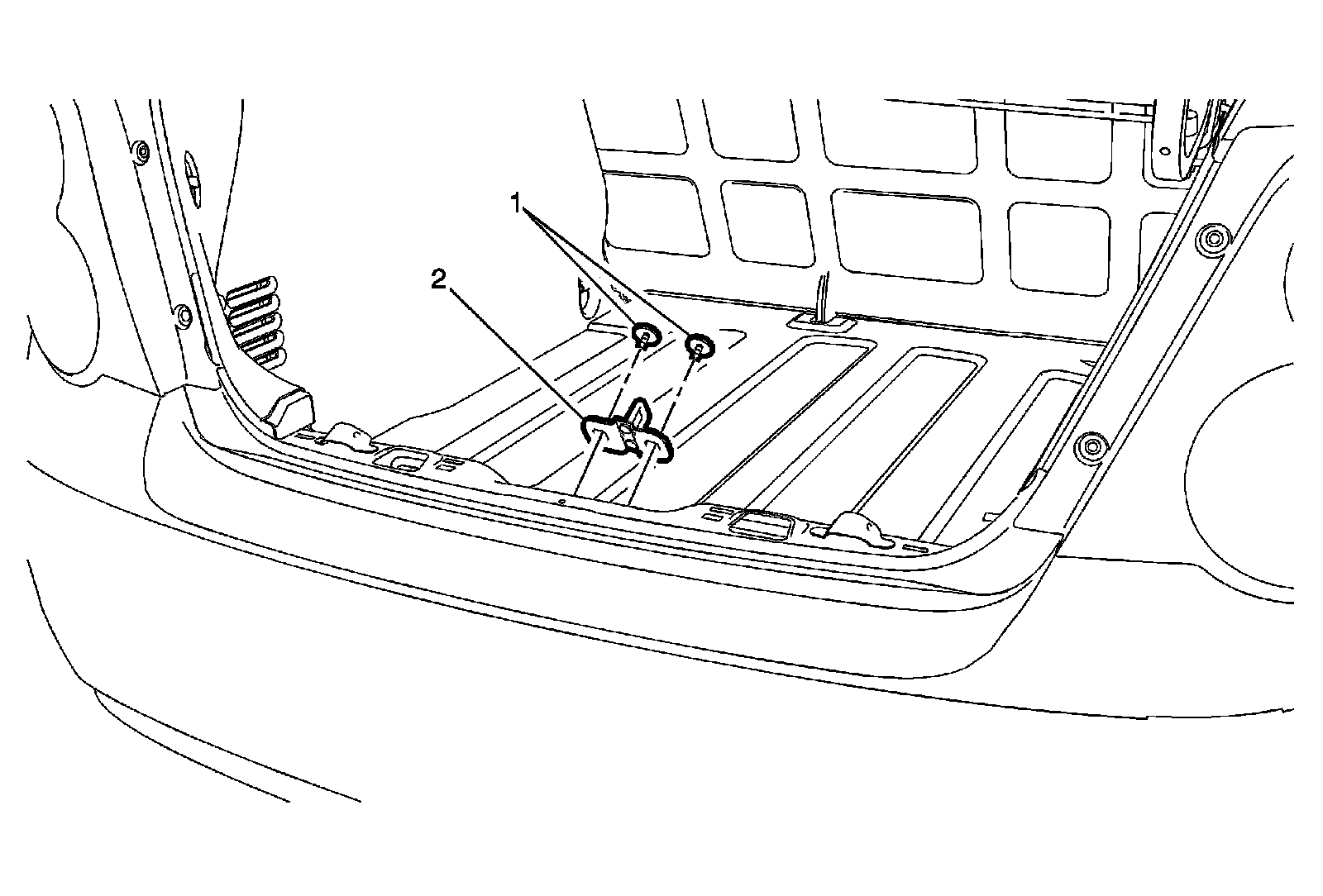 Factory diagram — Trunk / Liftgate Striker