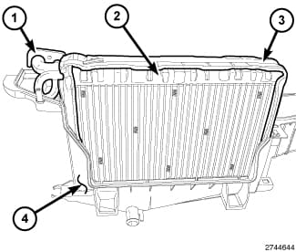 Factory diagram — Evaporator Core