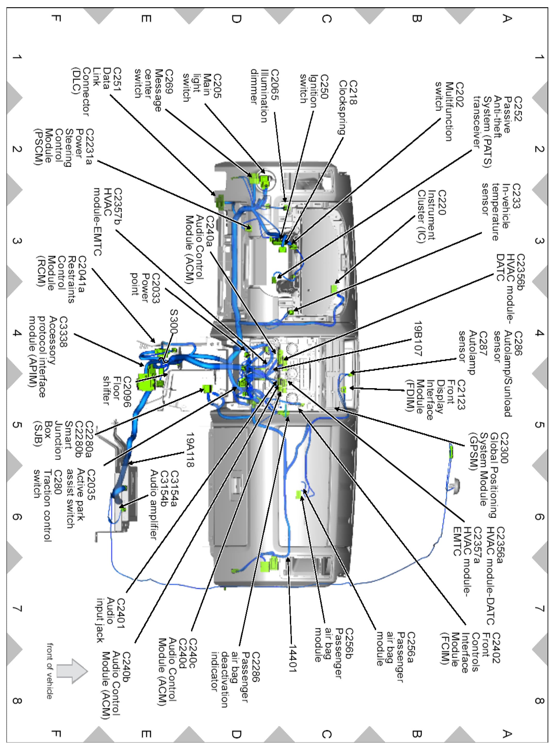 Factory diagram — Turn Signal Switch
