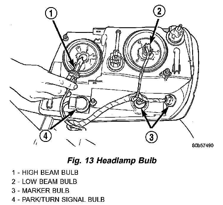 Factory diagram — Headlamp