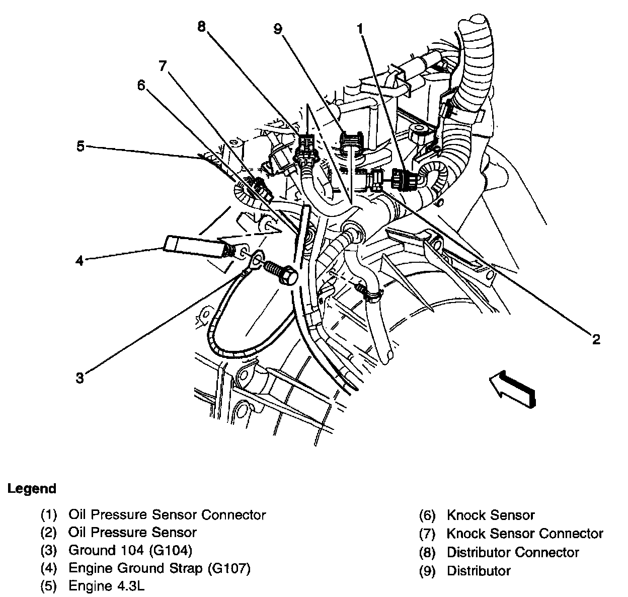 Factory diagram — Knock Sensor
