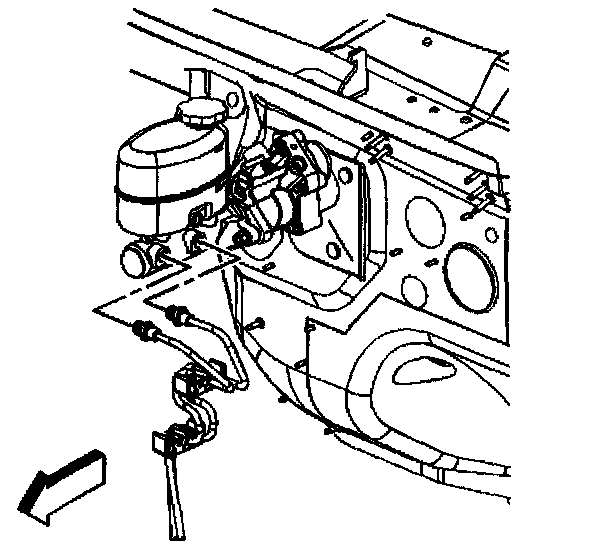 Factory diagram — Master Cylinder Replacement