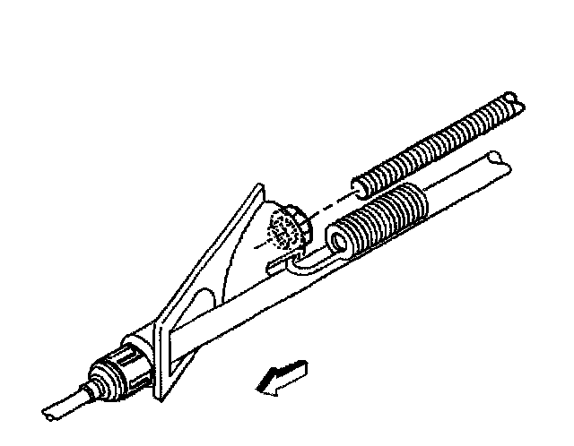 Factory diagram — Parking Brake Cable