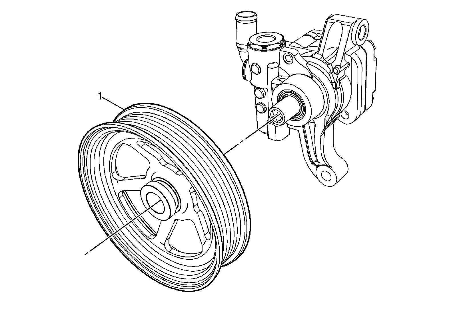 Factory diagram — Power Steering Pump