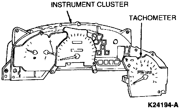 Factory diagram — Tachometer