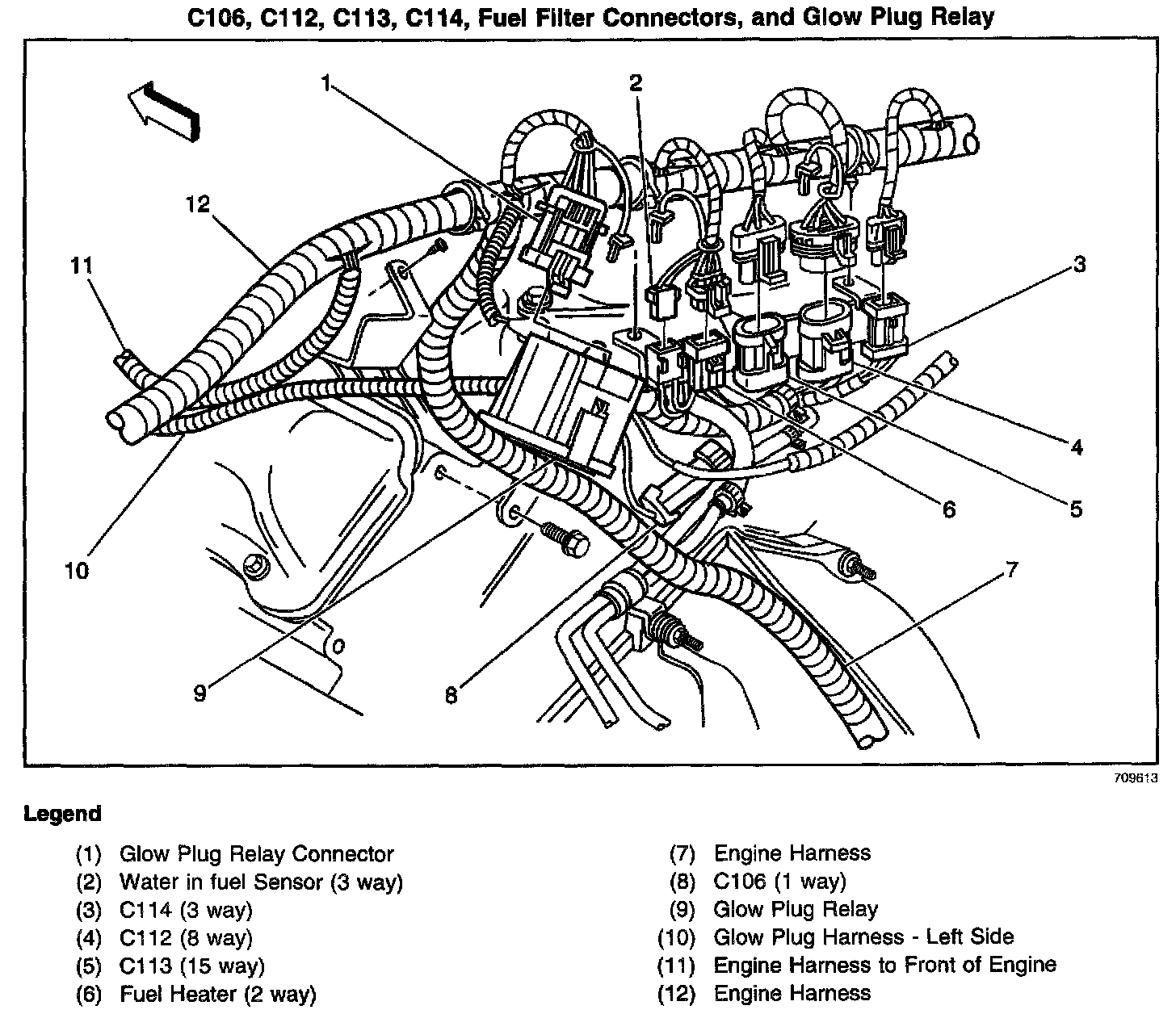 Factory diagram — Water In Fuel Sensor