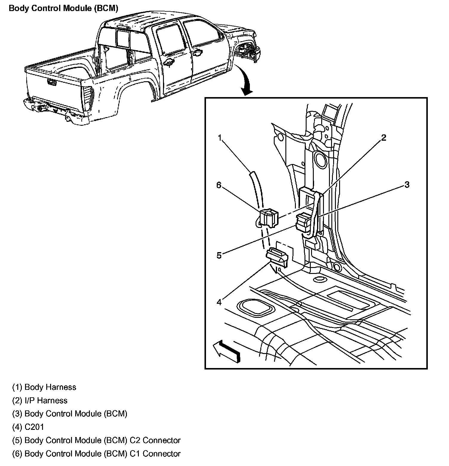 Factory diagram — Body Control Module