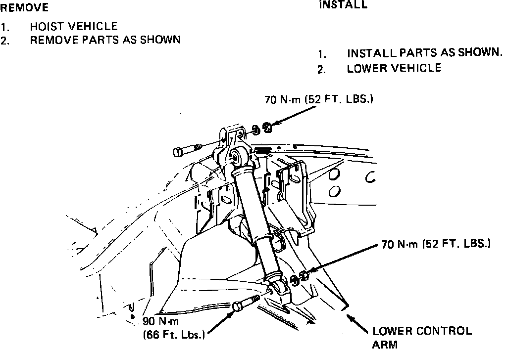 Factory diagram — Suspension Strut / Shock Absorber