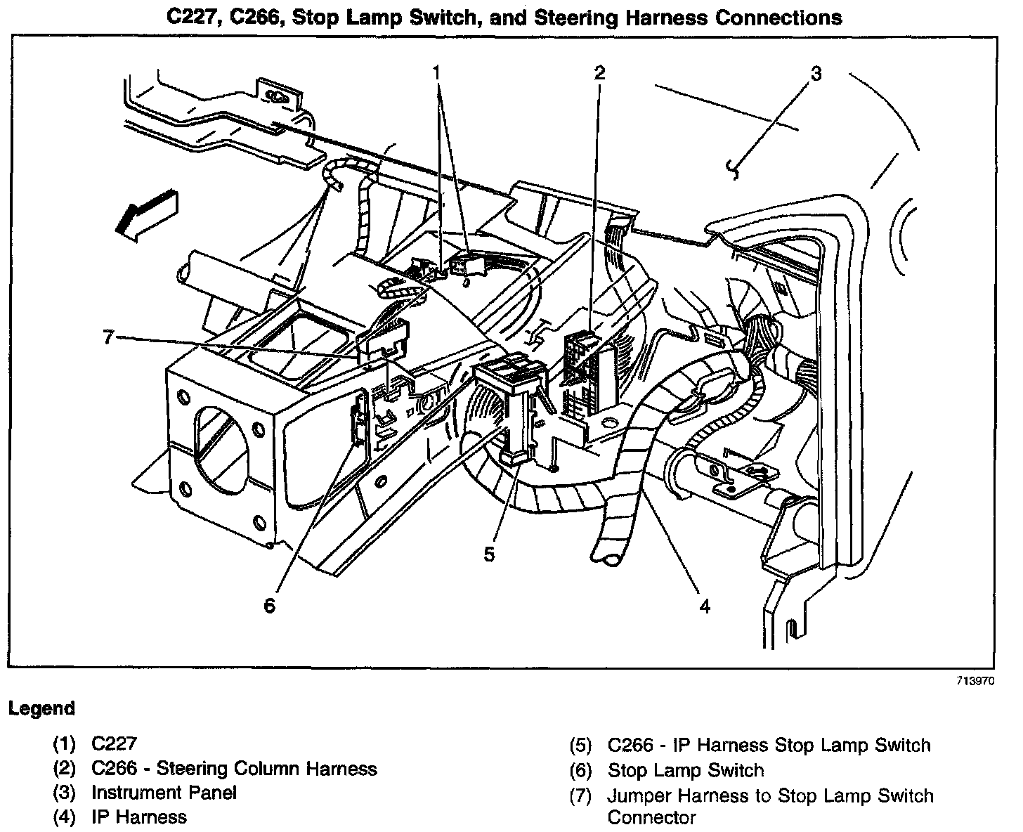 Factory diagram — Brake Light Switch